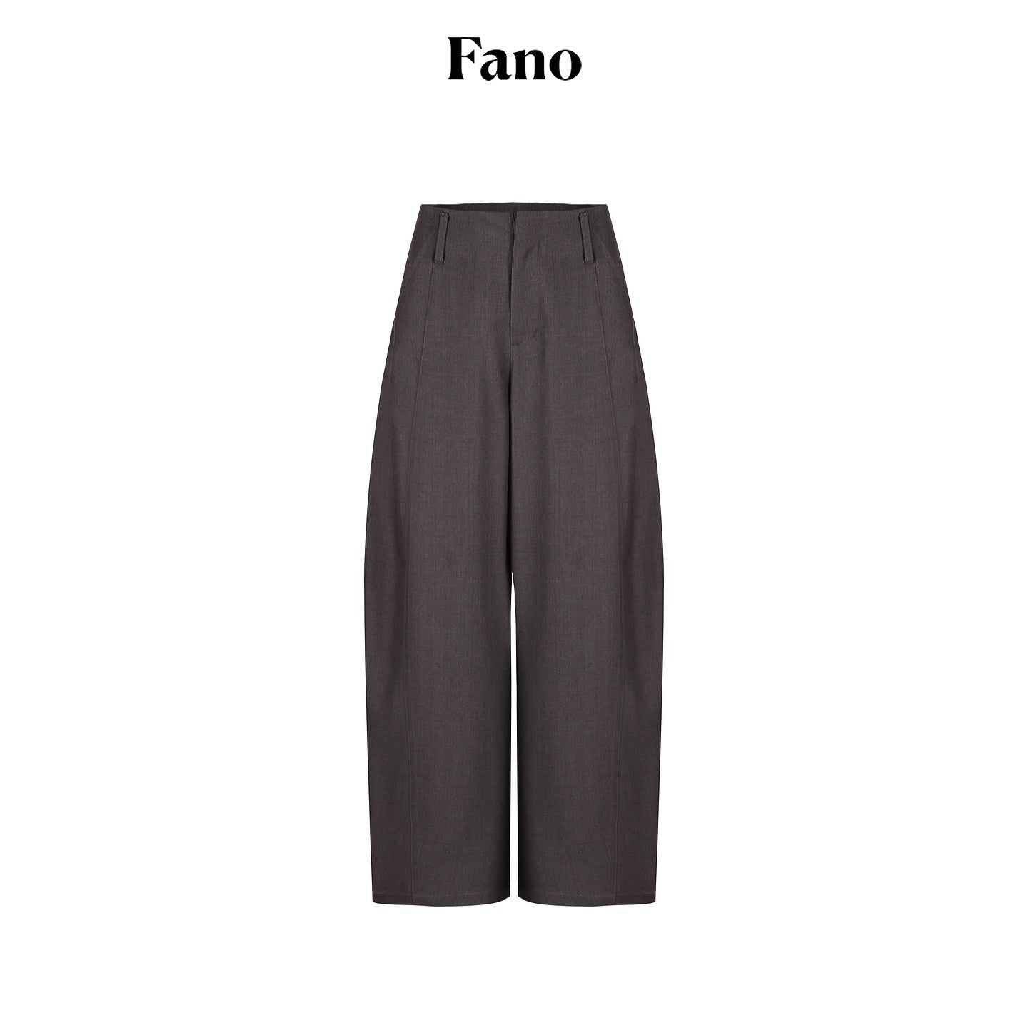fano_Poly_Rayon_Blend_Mid_High_Waist_Minimal_Commuter_Pine_Gray_Wide_Leg_Pants_MISSTT