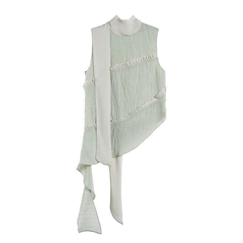 someonesometimes_Versatile_Viscose_Blend_Slim_Lettuce_Edge_Camisole_Cardamom_Green_Tank_Tops_MISSTT