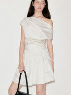 fano Casual Cotton A Line Sleeveless U Neck Loose Waist Everyday Women Midi Dresses
