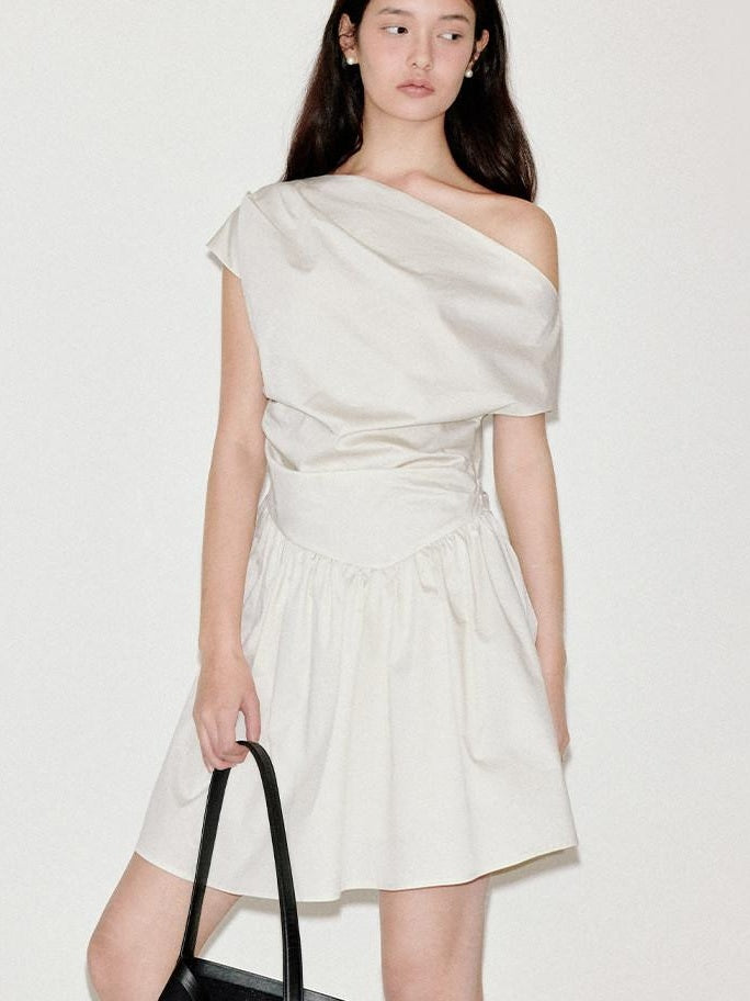 fano Casual Cotton A Line Sleeveless U Neck Loose Waist Everyday Women Midi Dresses