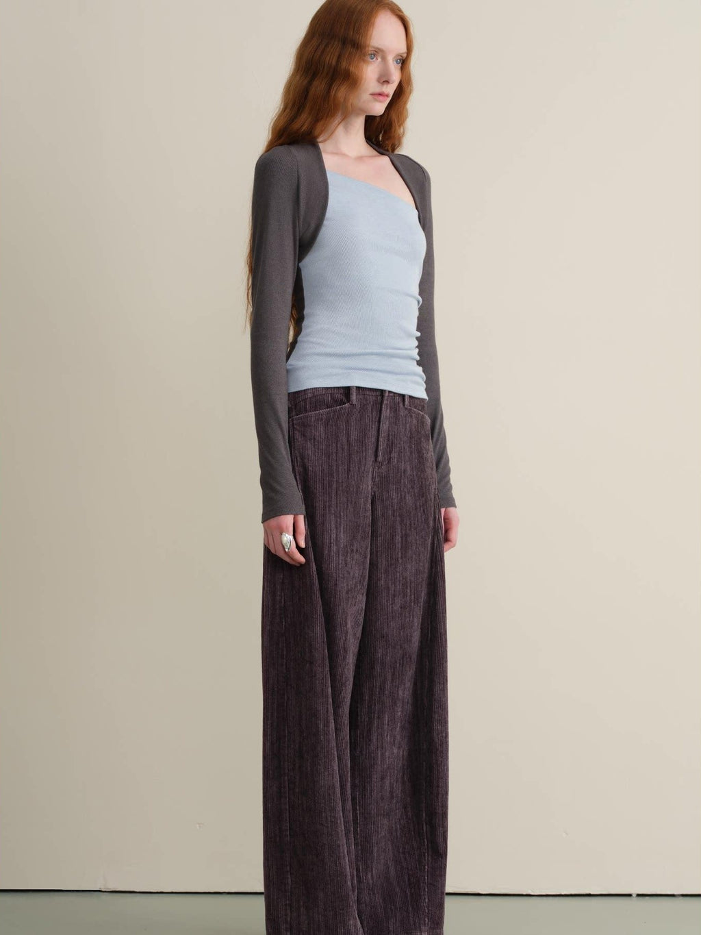 someonesometimes Stretch Viscose Midweight Colorblock Slanted Collar Slim Fit Women Sweaters