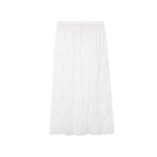 audreyyang Lace Trim Cotton Loose Aline Skirt Short Sleeve Casual Women Top & Skirt Sets