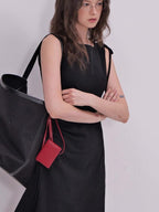 fano Comfort Stretch Cotton A Line Korean Commuter Natural Waist Casual Midi Skirts
