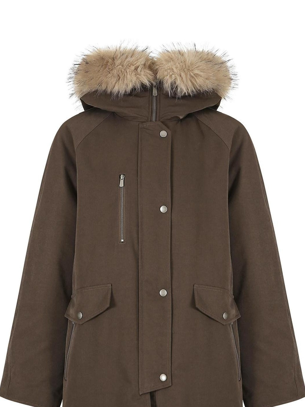 fano Warm 90% White Duck Down Korean Straight Mid Women Red Brown Collar Down Jackets