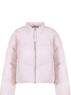 fano 90 Fill White Duck Down Warm Baseball Collar Casual Women Pink Down Jackets