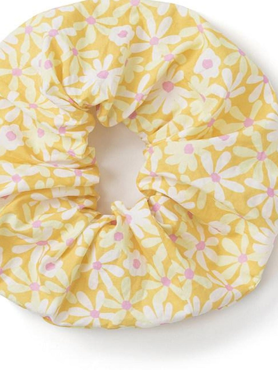 fano Soft Milky Yellow Elastic Minimalist Scrunchie For Women Daily Hair Accessories