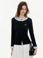 ikyou Soft Stain Resistant Slim Fit Dot Button Casual Cotton Long Sleeve T-Shirts
