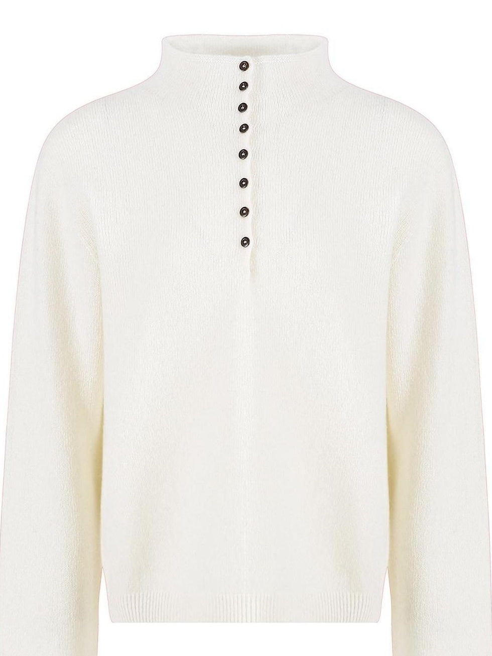 fano Wool Cashmere Blend Breathable Loose Half Open Collar Women Cardigans