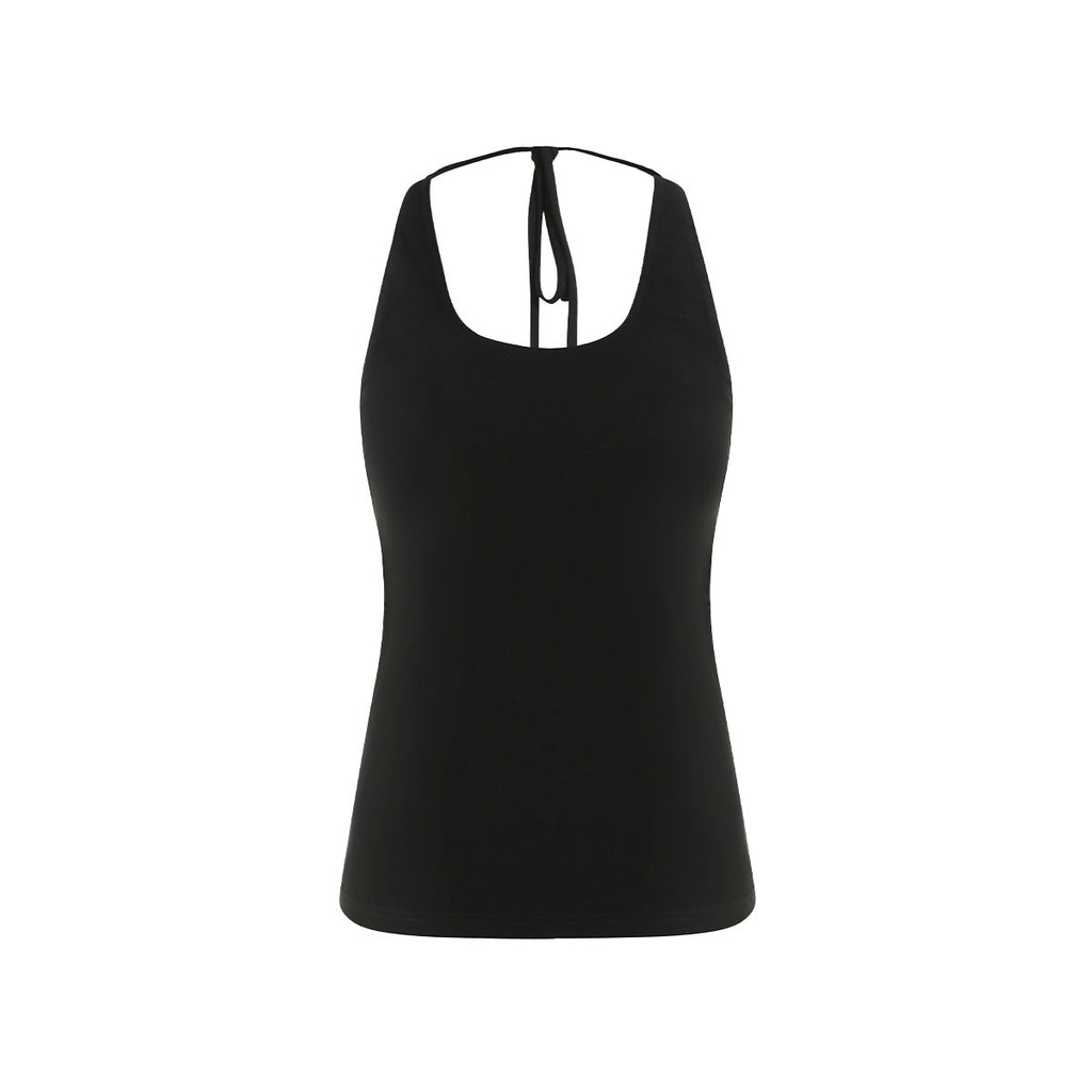 fano_Soft_Stretch_Viscose_Halter_Slim_Fit_Office_Layering_Black_Camisoles_MISSTT