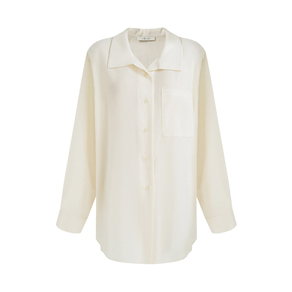 unspoken_Breathable_Lyocell_Relaxed_Button_Collar_Patch_Pocket_Women_Beige_Shirts_MISSTT
