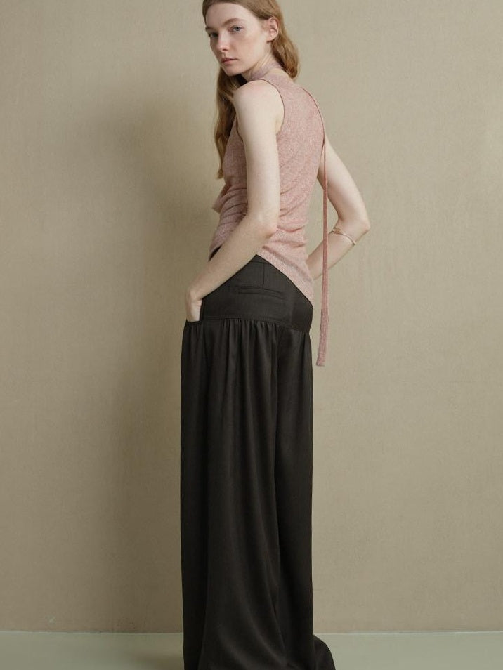 someonesometimes Lightweight Poly Blend Office Slim Fit Strappy Solid Blush Women Camisoles