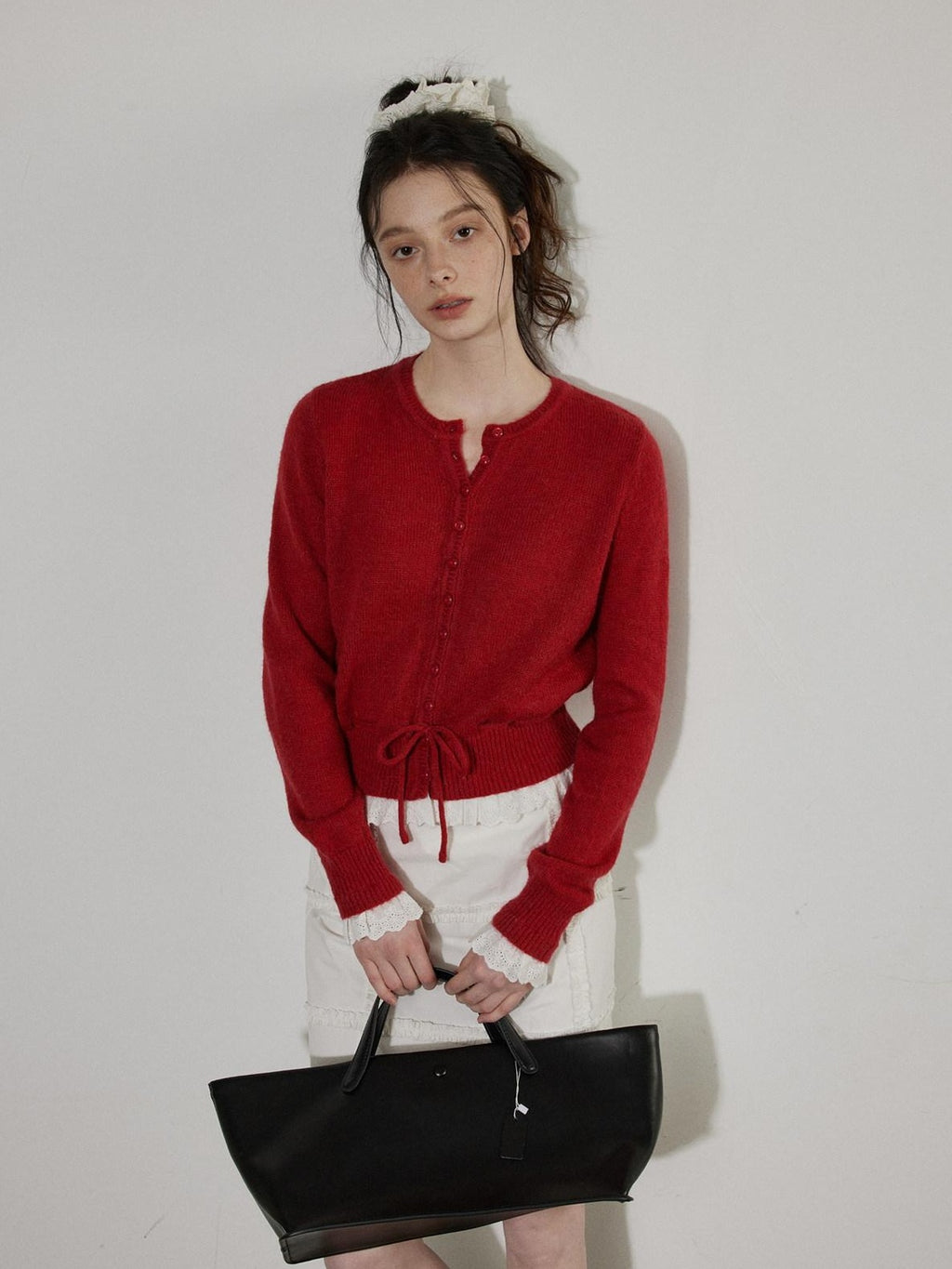 Lofi choose Cozy Button Front Relaxed Fit Workwear Women Knit Long Sleeve Cardigans