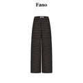 fano_Wool_Blend_Plaid_Relaxed_Natural_Waist_Elastic_Pocket_Women_Straight_Pants_MISSTT