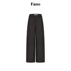 fano_Wool_Blend_Plaid_Relaxed_Natural_Waist_Elastic_Pocket_Women_Straight_Pants_MISSTT
