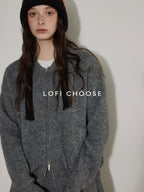 Lofi_choose_Knit_Wool_Blend_Zip_Cardigan_Loose_Fit_Office_Gray_Short_Skirt_Top_&_Skirt_Sets_MISSTT