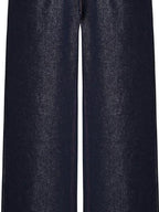 fano Comfortable Cotton Vintage Relaxed Natural Waist Women Raw Denim Wide Leg Jeans