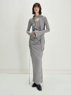 someonesometimes Anti Pill Wool Blend Slim Fit Casual Ruffle Bell Sleeve U Neck Pullover Sweaters