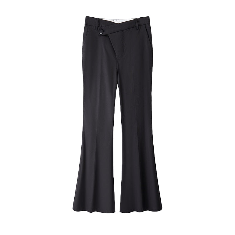 someone_sometimes_Recycled_Stretch_Office_Low_Waist_Subtle_Flare_Women_Black_Flared_Pants_MISSTT