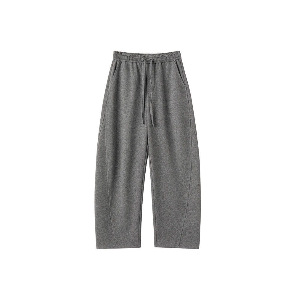 ikyou_Warm_Casual_Pockets_Elastic_Waist_Women_Light_Gray_Stretch_Wide_Leg_Pants_MISSTT