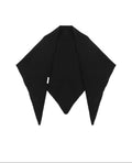 audreyyang Soft Acrylic Wool Blend Decorative Long Knitted European Women Black Scarves