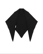 audreyyang Soft Acrylic Wool Blend Decorative Long Knitted European Women Black Scarves