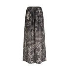 unspoken High Waist Pockets Loose Office Minimal Polyester Olive Brown Wide Leg Pants