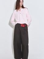 fano Breathable Cotton Blend V-neck Loose Fit Women Casual Long Sleeve T-Shirts