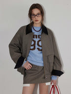 Lofi choose Soft Knit Relaxed Crewneck Pullover Women Commuter Cloud Blue Sweaters