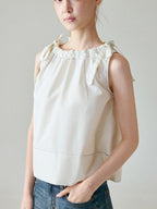 fano Breathable Cotton Blend Loose Fit Office Commuter Solid White Camisoles