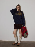 Lofi choose High Waist Cotton Puff Skirt Loose Commuter Women Brown Mini Skirts