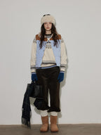 Lofi choose High Waist Casual Zipper Fly Cotton Blend Women Beige Brown Wide Leg Pants