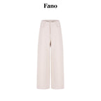 fano_Soft_Knit_Polyester_Beige_Natural_Waist_Casual_Wide_Leg_Women_Sweatpants_MISSTT