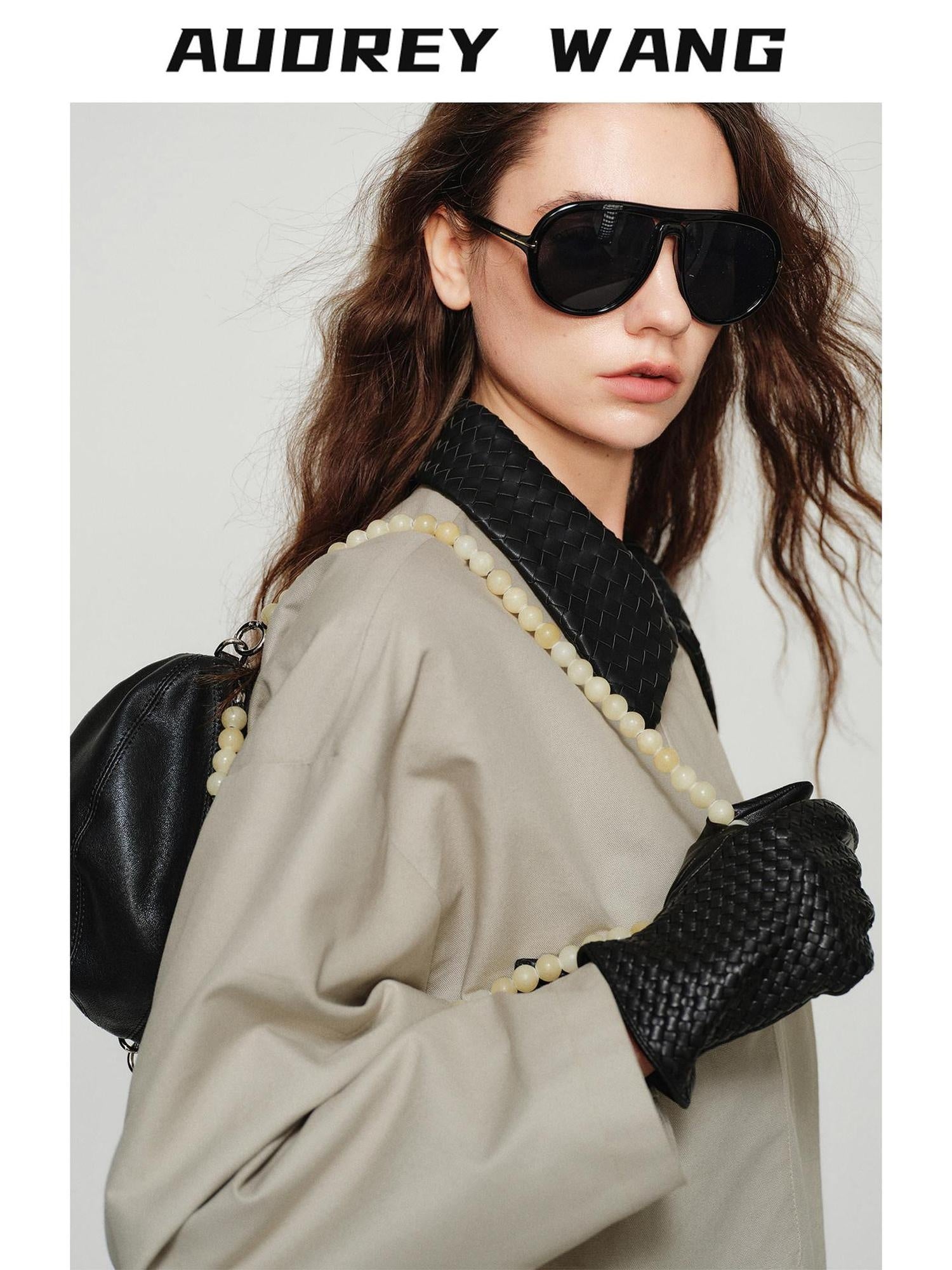 audreyyang Lightweight Casual Long Sleeve Women Nylon Cotton Light Gray Bomber Jackets