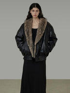unspoken Insulated Oversized Pocket Minimalist Commuter Women Black Short Coat
