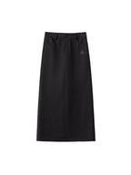 ikyou High Waist Embroidered A Line Back Slit Everyday Young Women Midi Skirts