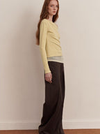 someonesometimes Faux Cashmere Slim Fit Asymmetrical Slant Neck Women Knit Pullover Sweaters