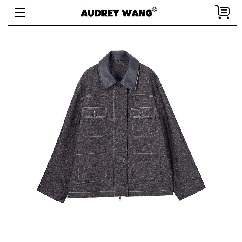 audreyyang_Original_Design_Loose_Patchwork_Topstitch_Cotton_Blend_Women_Denim_Jackets_MISSTT
