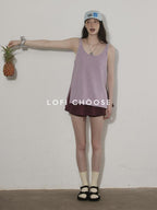 Lofi choose High Waist Lined A Line Puff Office Chic Beige Aubergine Mini Skirts