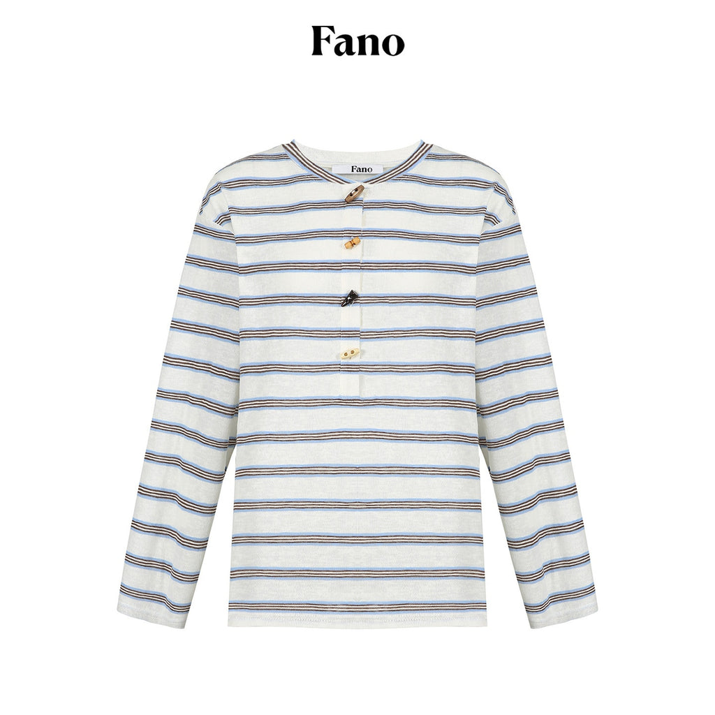 fano_Cotton_Blend_Relaxed_Loose_Round_Neck_Women_Striped_Long_Sleeve_T-Shirts_MISSTT