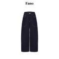 fano_Vintage_Washed_Cotton_Loose_Natural_Waist_Casual_Women_Dark_Wide_Leg_Pants_MISSTT