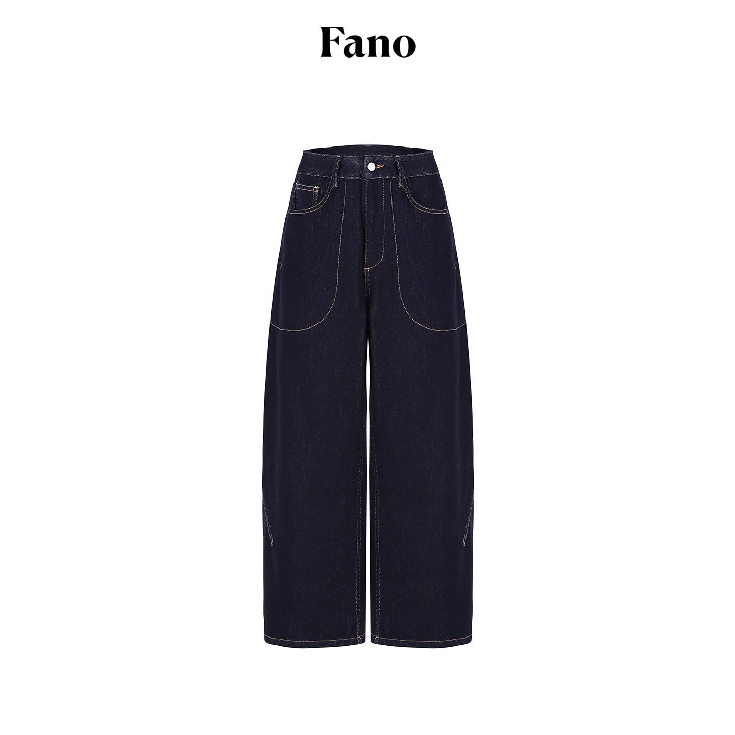 fano_Vintage_Washed_Cotton_Loose_Natural_Waist_Casual_Women_Dark_Wide_Leg_Pants_MISSTT
