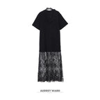 audreyyang_Patchwork_Polyester_H_Shift_Loose_Short_Sleeve_Crew_Neck_Everyday_Midi_Dresses_MISSTT