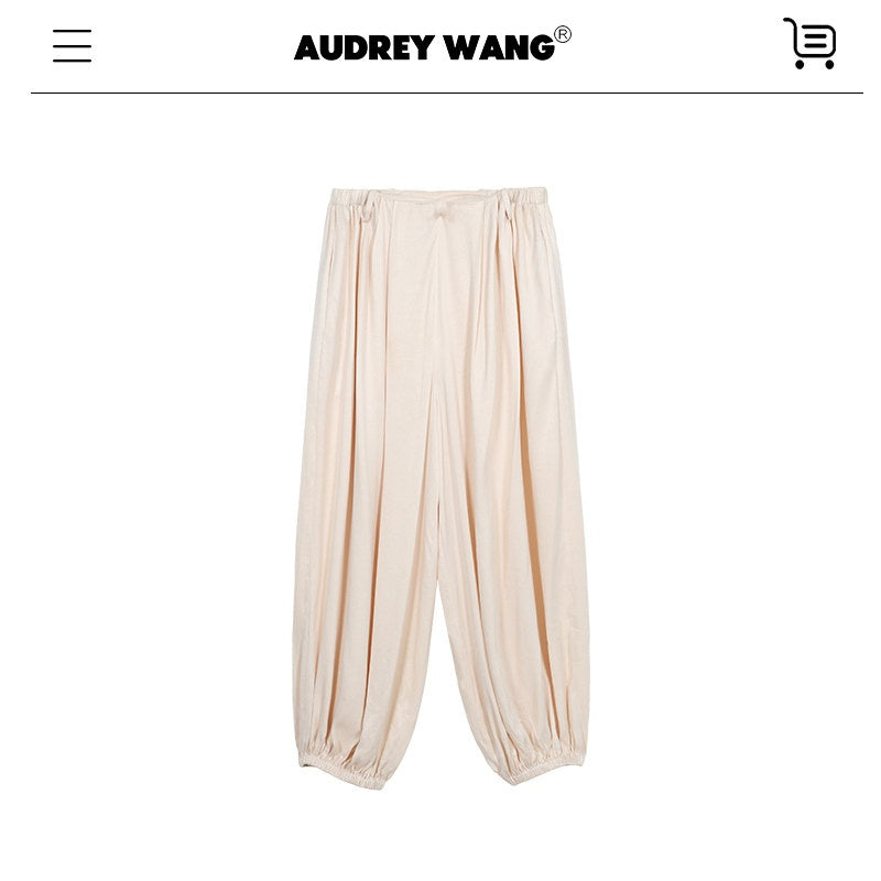 audreyyang_Soft_Cupro_Blend_Casual_Tapered_Jogger_Natural_Waist_Women_Sweatpants_MISSTT