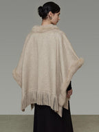 unspoken Pure Wool V-neck Hidden Button Oversized Apricot Minimal Work Knitwear Cardigans