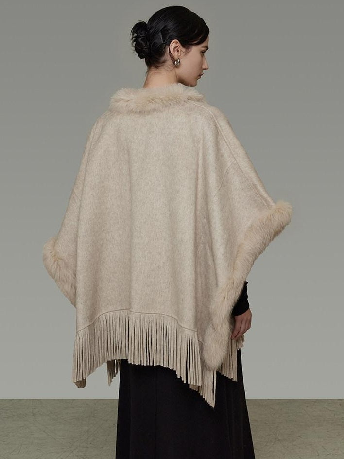 unspoken Pure Wool V-neck Hidden Button Oversized Apricot Minimal Work Knitwear Cardigans