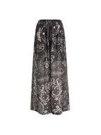 unspoken High Waist Pockets Loose Office Minimal Polyester Olive Brown Wide Leg Pants