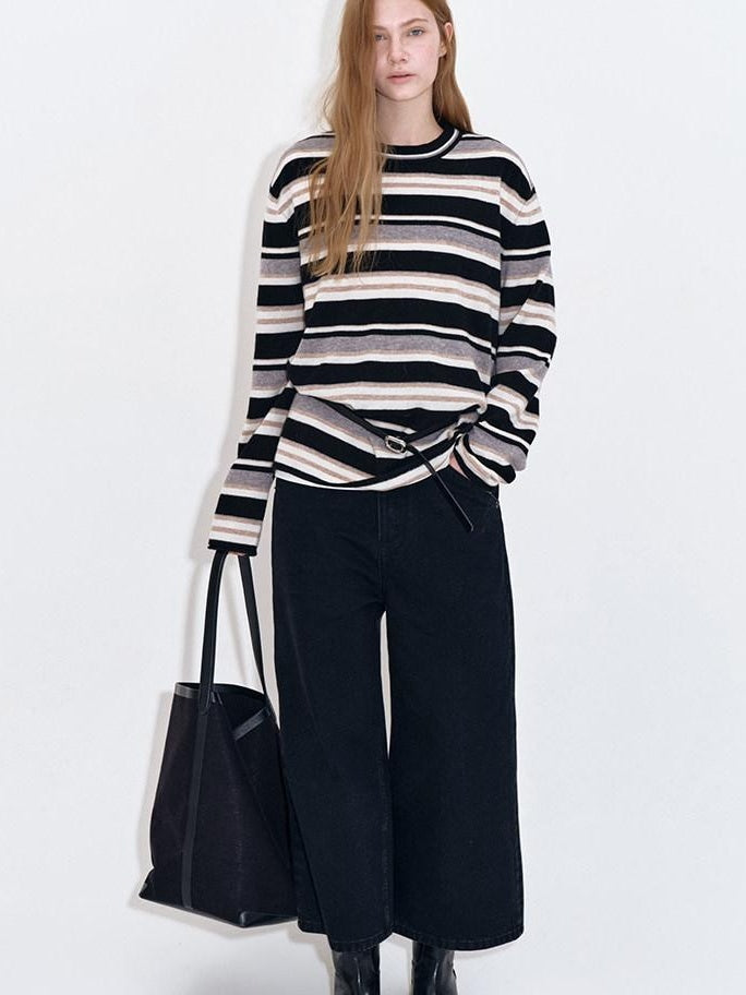 fano High Waist Cotton Button Fly Casual No Stretch Women Black Straight Leg Jeans
