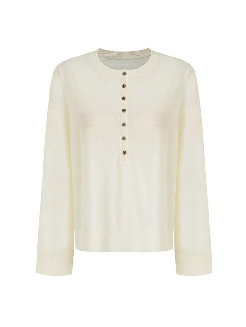 unspoken Pure Wool Minimalist Loose Pullover Crew Neck Women Knit Cardigans