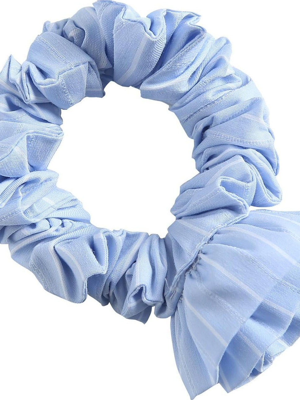 fano Blue Stripe French Style For Women Cute Printed Scrunchie Hair Accessories