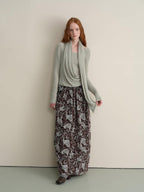 someonesometimes Faux Cashmere Windproof Slim Fit U Neck Women Duck Egg Blue Sweaters
